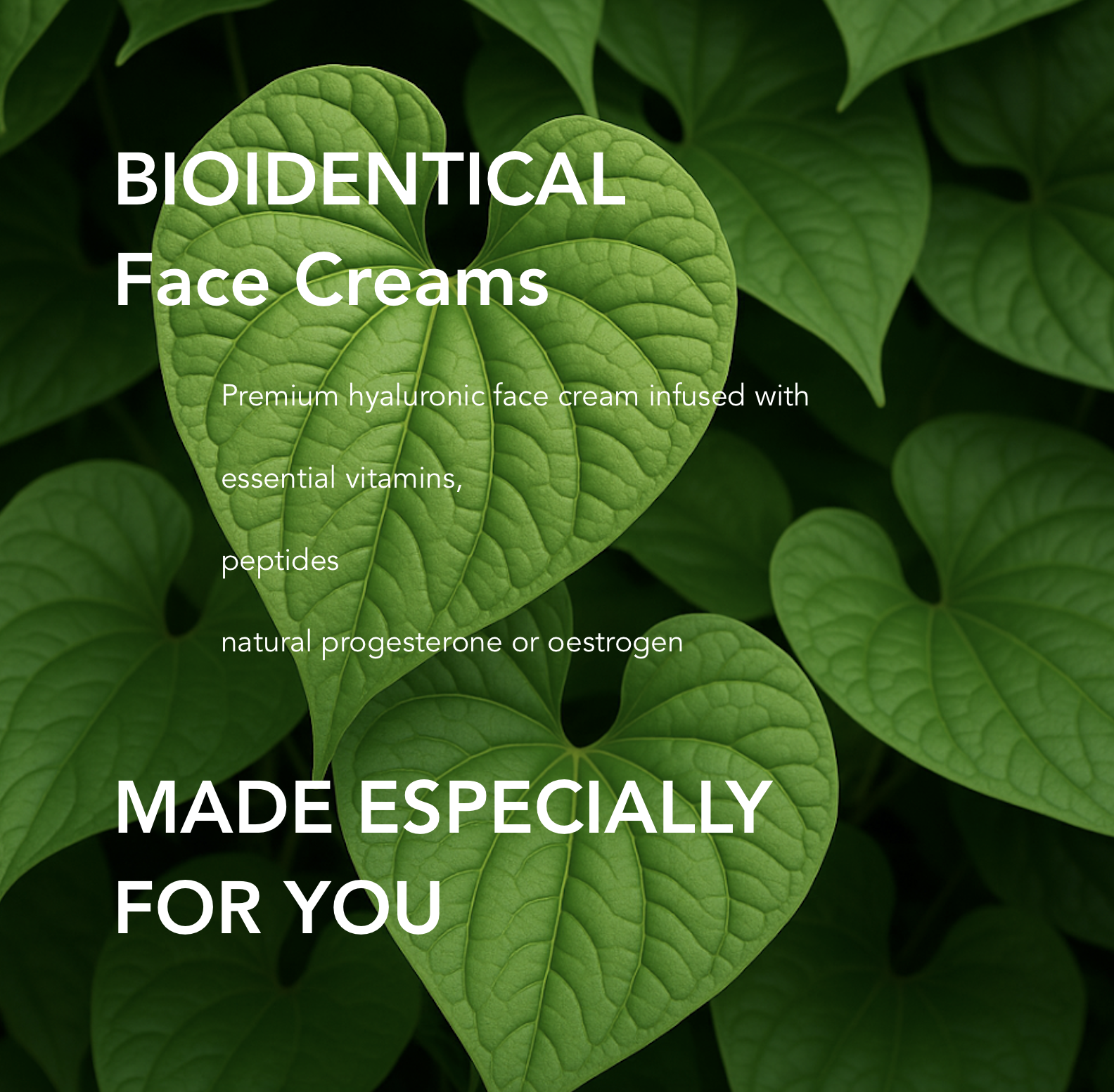 Bioidentical Hormone Skincare, Bespoke for You